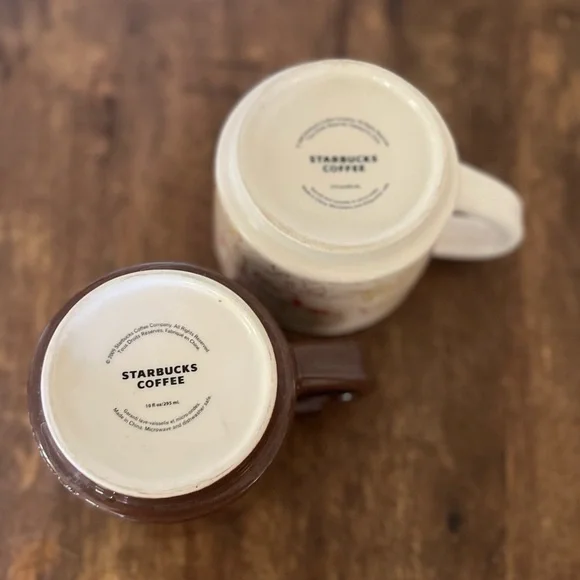 Starbucks 2009 Holiday Berries Coffee Bean Plant mug 10 ounce mug set - Picture 7 of 8